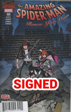 Amazing Spider-Man Renew Your Vows #5 Cover G DF Signed By Justin Ponsor