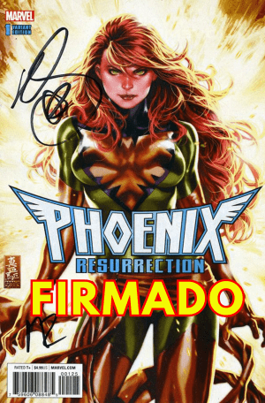 Phoenix Resurrection Return Of (Adult) Jean Grey #1 Cover X DF CSA Exclusive Variant Cover Signed By Mark Brooks & Matthew Rosenberg