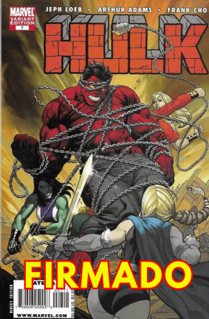Hulk Vol 2 #7 Regular Frank Cho DF Cover Signed by Jeph Loeb