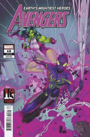 Avengers Vol. 7 #48 Cover B Variant Ernanda Souza Miles Morales Spider-Man 10th Anniversary Cover