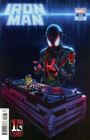 Iron Man Vol. 6 #12 Cover B Variant Rahzzah Miles Morales Spider-Man 10th Anniversary Cover