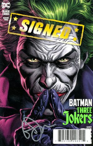 Batman: Three Jokers #2 Cover E DF Signed By Geoff Johns