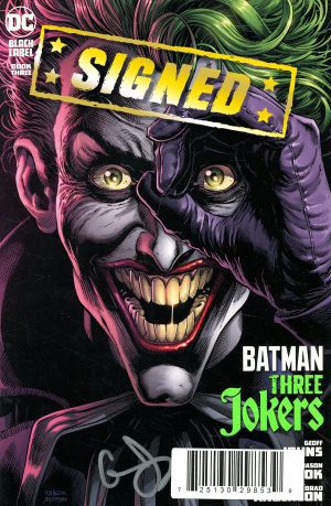 Batman: Three Jokers #3 Cover E DF Signed By Geoff Johns