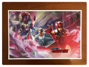 NYCC 2019 Magneto and Scarlet Witch by Peter Nguyen Signed Print