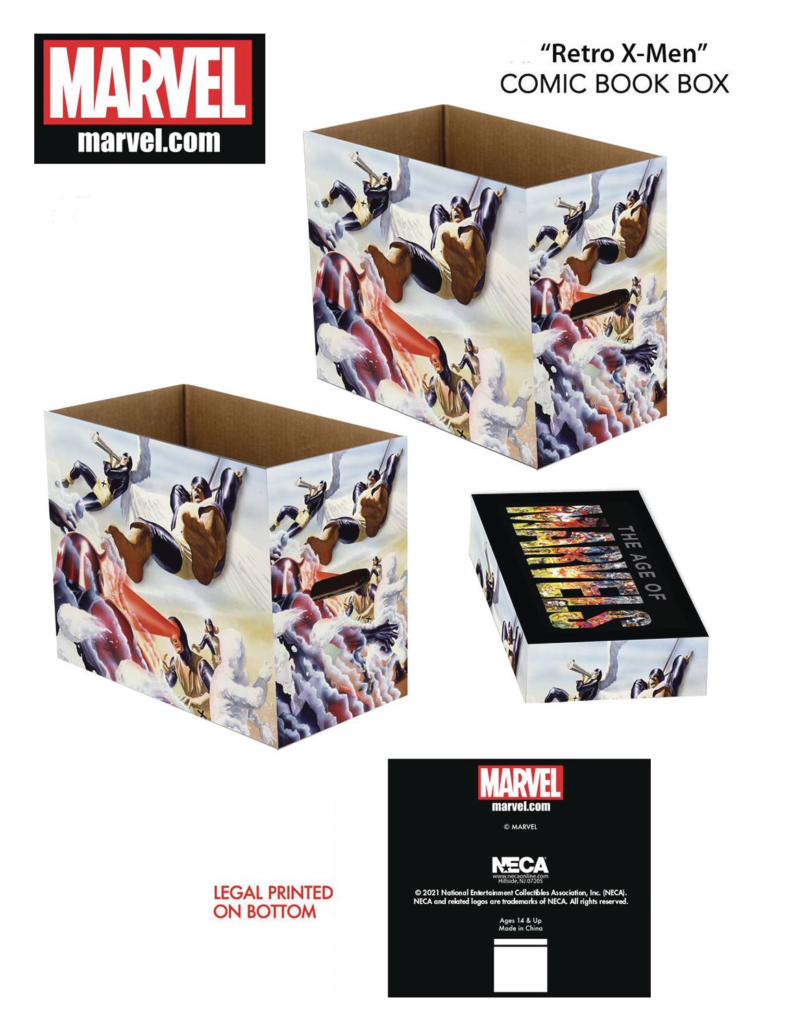 Espejismo esposa contacto Caja para comics Marvel Retro X-Men Graphic Comic Box ⋆ tajmahalcomics