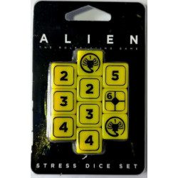Alien RPG Set Dados de Tensión Amarillos