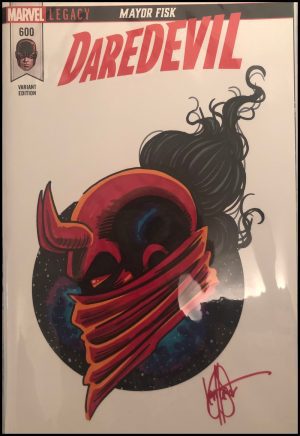 Daredevil Vol. 5 #600 Cover U DF With An Elektra Sketch By Ken Haeser