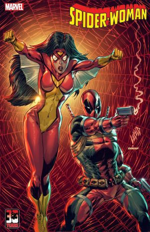 Spider-Woman Vol. 7 #16 Cover B Variant Rob Liefeld Deadpool 30th Anniversary Cover
