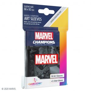 Marvel Champions fundas Marvel Logo (Black) 66×91 cm