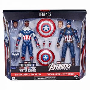 Marvel Legends Captain America Sam Wilson & Steve Rogers Action Figures