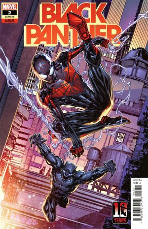 Black Panther Vol. 8 #2 Cover C Variant Ken Lashley Miles Morales Spider-Man 10th Anniversary Cover