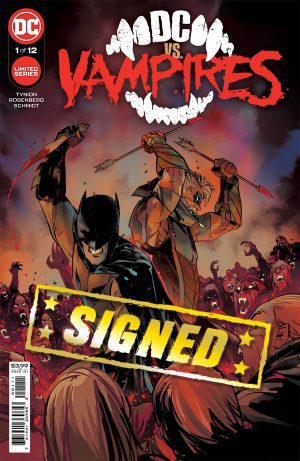 DC Vs Vampires #1 Cover F Regular Otto Schmidt Cover Signed By Matthew Rosenberg