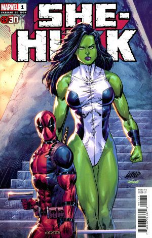 She-Hulk Vol. 4 #1 Cover E Variant Rob Liefeld Deadpool 30th Anniversary Cover