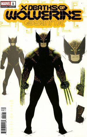 X Deaths Of Wolverine #1 Cover B Variant Adam Kubert Omega Wolverine Spoiler Design Cover