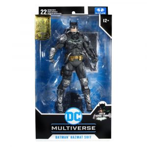 DC Multiverse Justice League: The Amazo Virus Batman Hazmat Suit Action Figure - Light Up Batman Symbol