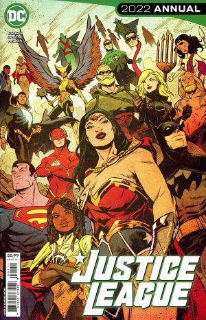 Justice League Vol 4 2022 Annual #1 Cover A Regular Sanford Greene Cover