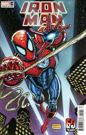 Iron Man Vol 6 #19 Cover B Variant Dan Jurgens Spider-Man Cover