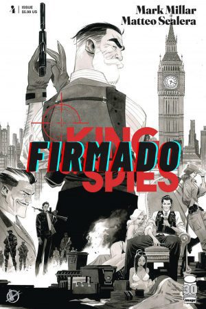King Of Spies #4 Cover B Variant Matteo Scalera Black & White Cover Signed by Matteo Scalera