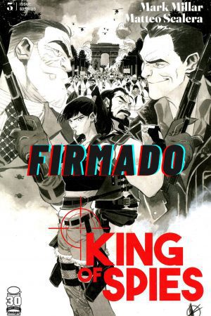 King Of Spies #3 Cover B Variant Matteo Scalera Black & White Cover Signed by Matteo Scalera