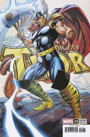 Thor Vol 6 #25 Cover I Incentive J Scott Campbell Retro Variant Cover