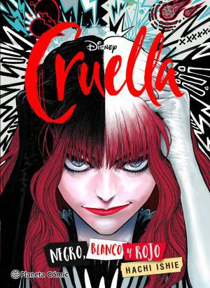 Cruella: Negro, blanco y rojo