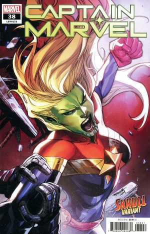 Captain Marvel Vol 9 #38 Cover B Variant Stephen Segovia Skrull Cover