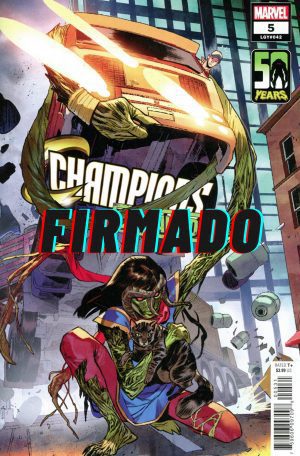 Champions Vol 4 #5 Cover B Variant Sara Pichelli Ms Marvel-Thing Cover Signed by Sara Pichelli
