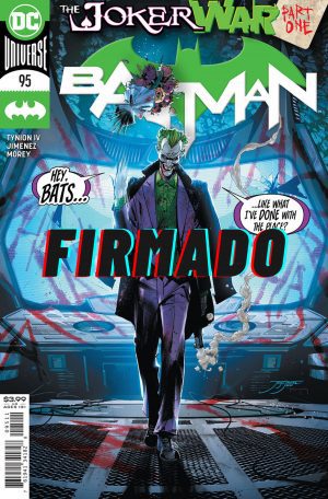 Batman Vol 3 #95 Cover A Regular Jorge Jimenez Cover Signed by Tomeu Morey