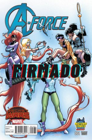 A-Force #1 Cover B Midtown Exclusive Sara Pichelli Variant Cover Signed by Sara Pichelli
