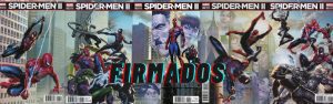 Spider-Men II #1-5 Variant Jesus Saiz Connecting Covers Set Signed by Sara Pichelli