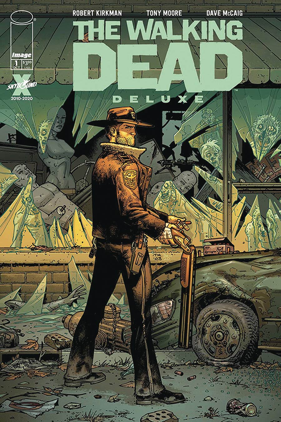 The Walking Dead Deluxe #1 Cover B Variant Tony Moore & Dave McCaig Cover  CGC  ⋆ tajmahalcomics