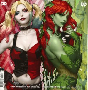 Harley Quinn and Poison Ivy #1 Variant Stanley Artgerm Lau Card Stock Connecting Covers Set