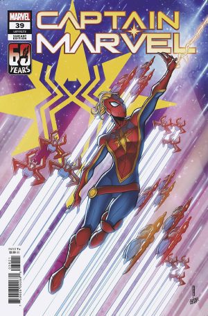 Captain Marvel Vol 9 #39 Cover B Variant David Baldeon Spider-Man Cover