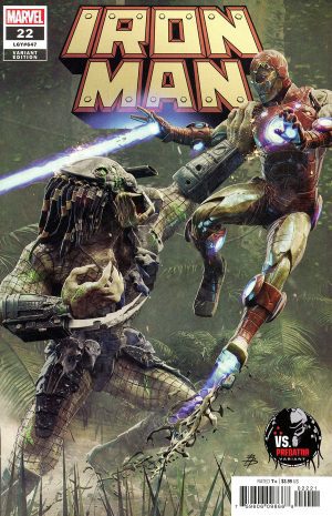 Iron Man Vol 6 #2 Cover B Variant Bjorn Barends Predator Cover