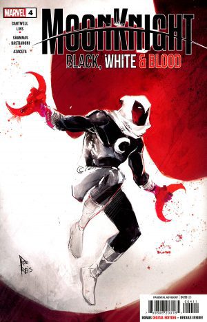 Moon Knight Black White & Blood #4 Cover A Regular Rod Reis Cover