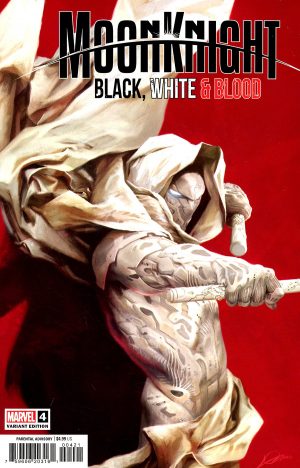 Moon Knight Black White & Blood #4 Cover B Variant Alexander Lozano Cover