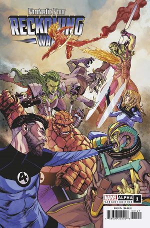 Fantastic Four Reckoning War Alpha #1 (One Shot) Cover B Variant Stefano Caselli Cover