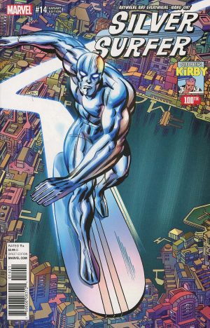 Silver Surfer Vol 7 #14 Cover B Incentive Jack Kirby 100th Anniversary Variant Cover