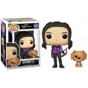 Funko Pop Hawkeye Kate Bishop with Lucky the Pizza Dog Vinyl Figure