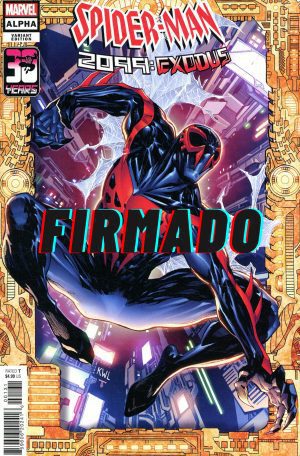 Spider-Man 2099 Exodus Alpha #1 (One Shot) Cover C Variant Ken Lashley 2099 Frame Cover Signed by Ken Lashley