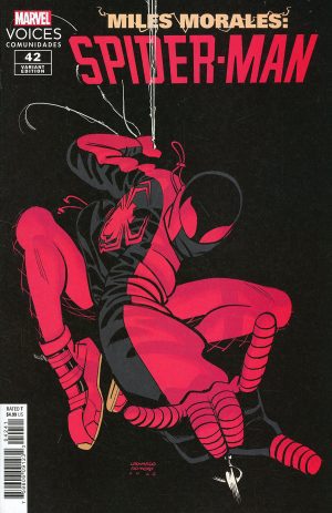 Miles Morales Spider-Man #42 Cover D Variant Leonardo Romero Marvels Voices Community Cover
