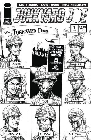 Junkyard Joe Special Black & White Veterans Edition #1 Cover E Variant Gary Frank Cover