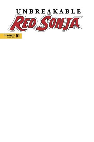 Unbreakable Red Sonja #1 Cover F Variant Blank Authentix Cover