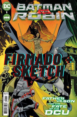 Batman vs Robin #1 Cover A Regular Mahmud Asrar Cover Signed and Sketched by Mahmud Asrar