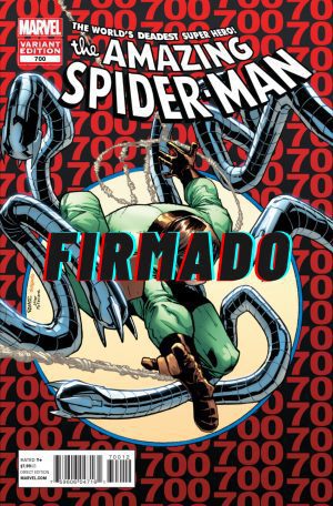 Amazing Spider-Man Vol 2 #700 Cover G 2nd Ptg Original Humberto Ramos Variant Cover Signed by Humberto Ramos