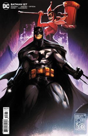 Batman Vol 3 #127 Cover D Variant Stephen Segovia Harley Quinn 30th Anniversary Card Stock Cover