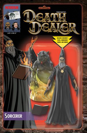 Frank Frazetta's Death Dealer Vol 2 #6 Cover C Incentive Sorcerer Action Figure Variant Cover