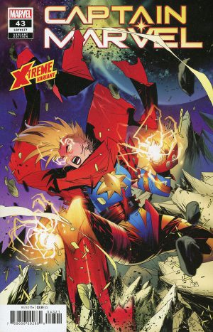 Captain Marvel Vol 9 #43 Cover B Variant Federico Vicentini X-Treme Marvel Cover