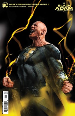 Dark Crisis On Infinite Earths #6 Cover D Variant Ben Oliver Black Adam Movie Card Stock Cover