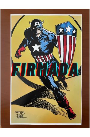 NYCC 2022 Captain America Exclusive Print Signed by Bob Hall